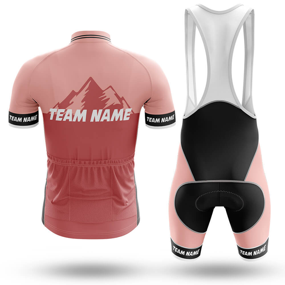 Custom Team Name V3 Pink - Men's Cycling Kit-Full Set-Global Cycling Gear