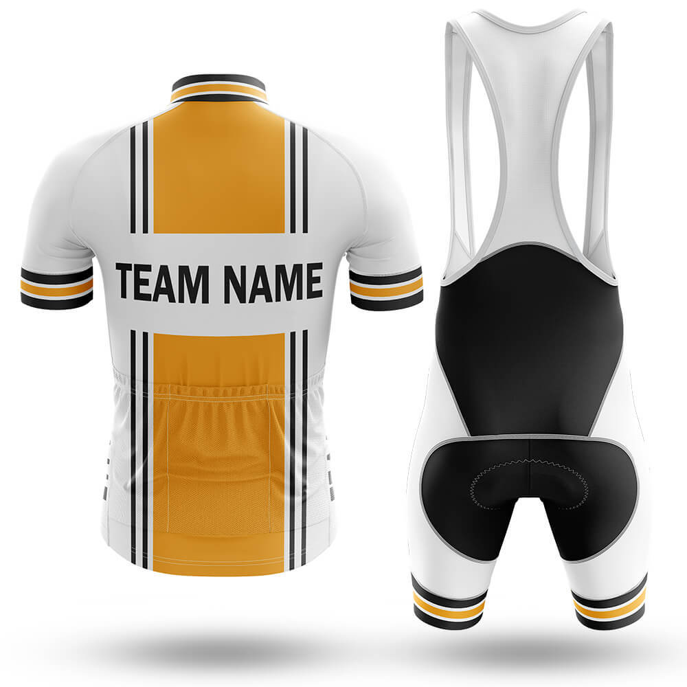 Custom Team Name M4 Yellow - Men's Cycling Kit-Full Set-Global Cycling Gear