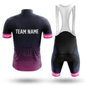 Custom Team Name S1 Pink - Men's Cycling Kit-Full Set-Global Cycling Gear