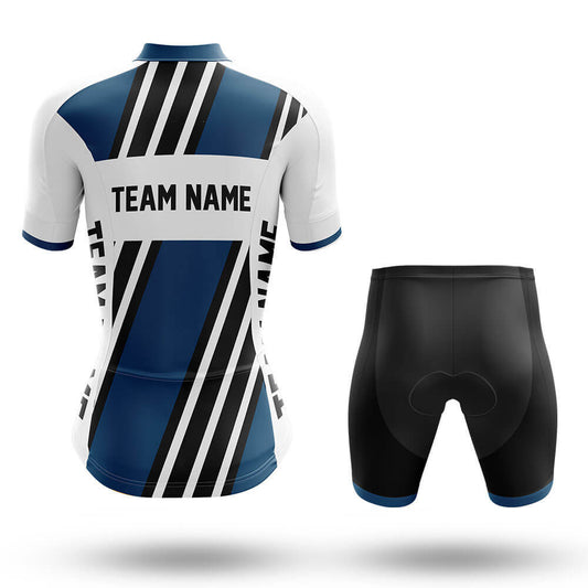 Custom Team Name M5 Navy - Women's Cycling Kit-Full Set-Global Cycling Gear