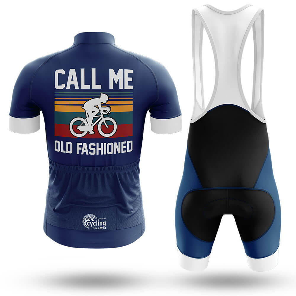 Old Fashioned V2 - Navy - Men's Cycling Kit-Full Set-Global Cycling Gear