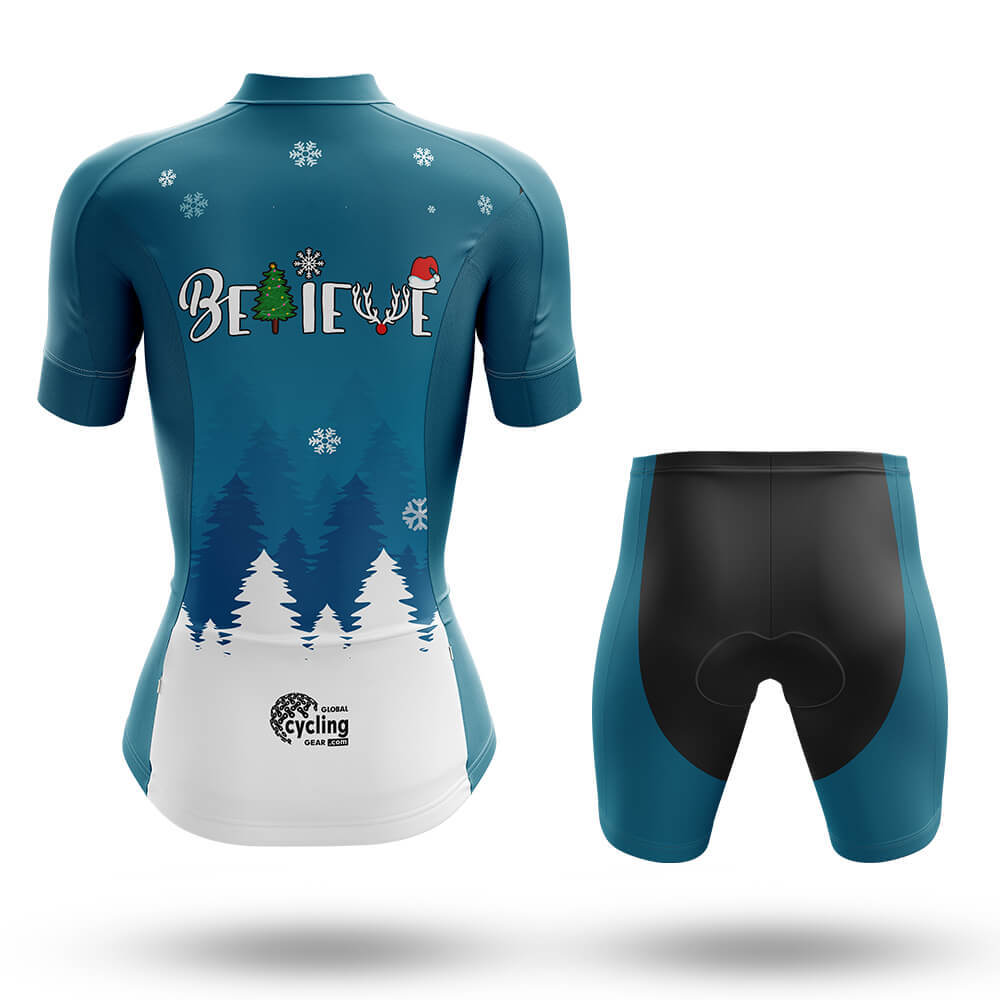 Believe Christmas - Women - Cycling Kit-Full Set-Global Cycling Gear