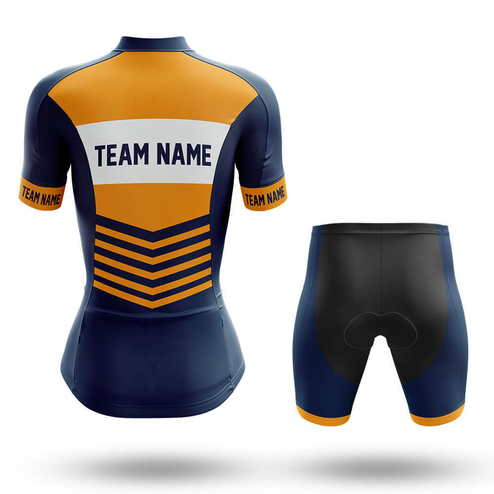 Custom Team Name V20 Navy - Women's Cycling Kit-Full Set-Global Cycling Gear