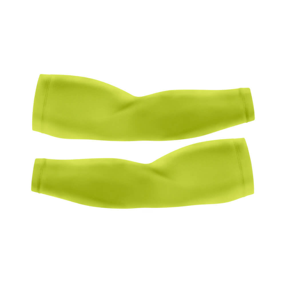 Lime Green - Arm And Leg Sleeves-S-Global Cycling Gear