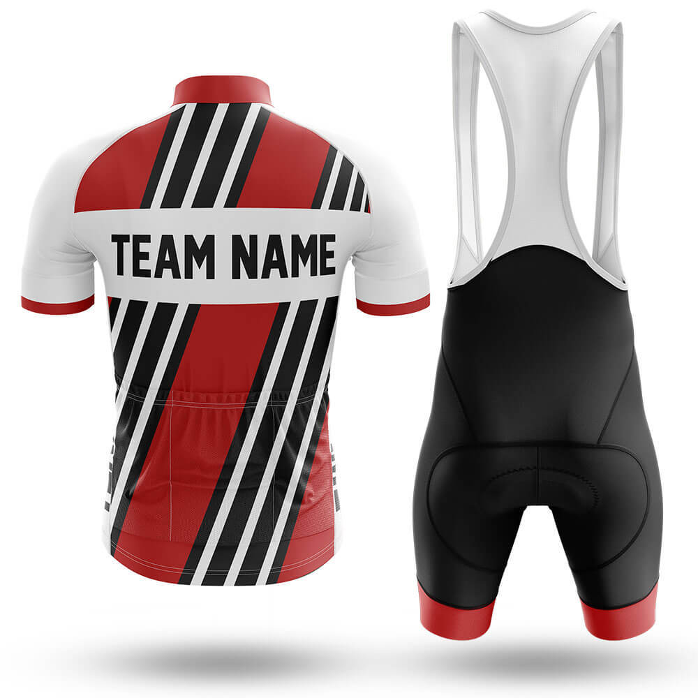 Custom Team Name M5 Red - Men's Cycling Kit-Full Set-Global Cycling Gear