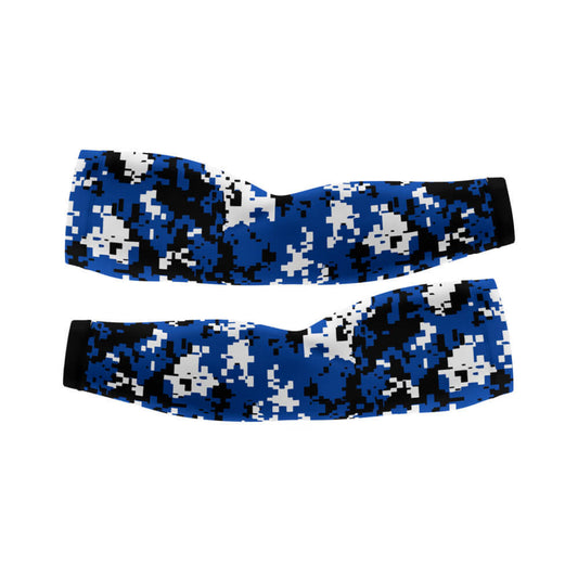Navy Camo - Arm And Leg Sleeves-S-Global Cycling Gear