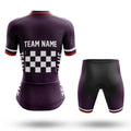 Custom Team Name M7 Dark Purple - Women's Cycling Kit-Full Set-Global Cycling Gear