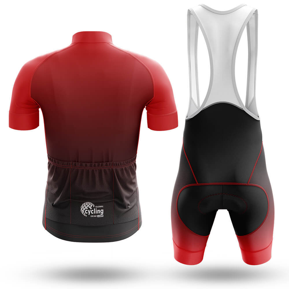 Red Gradient - Men's Cycling Kit-Full Set-Global Cycling Gear