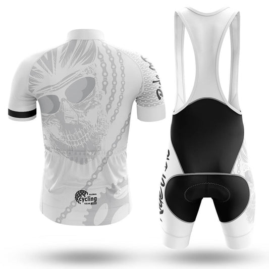 Ride Or Die V4 - White - Men's Cycling Kit-Full Set-Global Cycling Gear