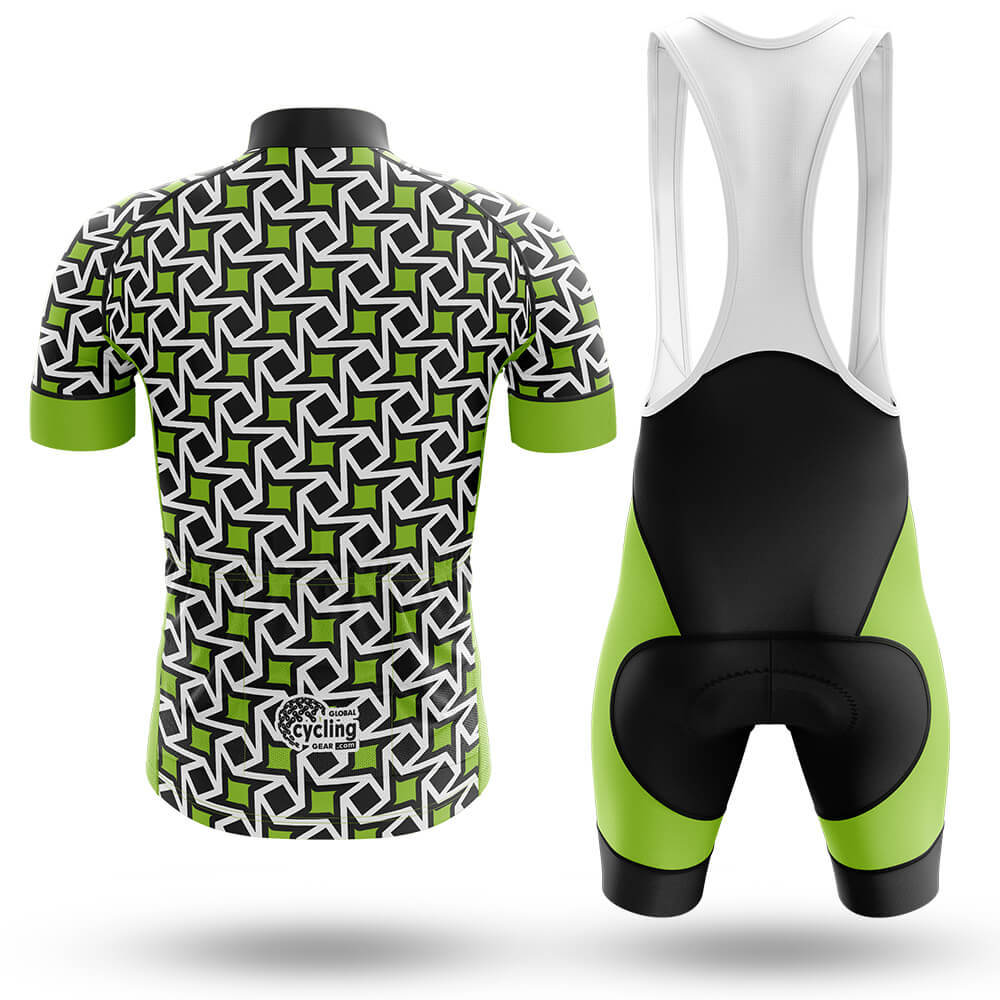 Tiny Pattern - Green - Men's Cycling Kit-Full Set-Global Cycling Gear