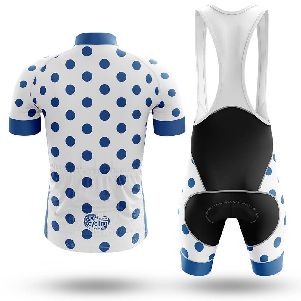 Blue Polka Dot Cycling Jersey - Global Cycling Gear