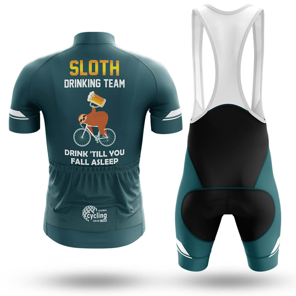 Sloth Drinking Team - Green - Men's Cycling Kit-Full Set-Global Cycling Gear