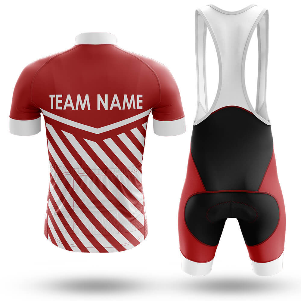 Custom Team Name M3 Red - Men's Cycling Kit-Full Set-Global Cycling Gear