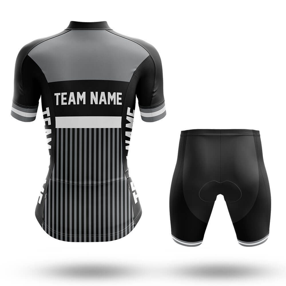 Custom Team Name M6 Grey - Women's Cycling Kit-Full Set-Global Cycling Gear