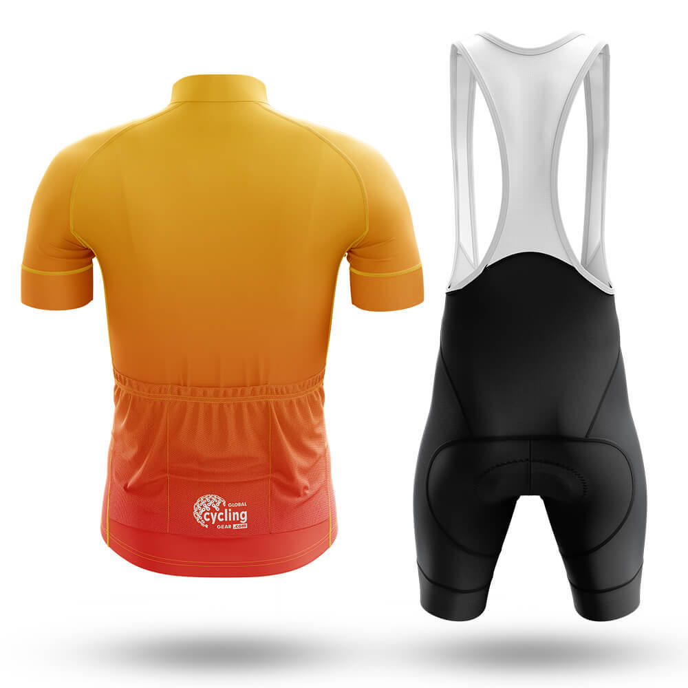 Orange To Yellow - Men's Cycling Kit-Full Set-Global Cycling Gear