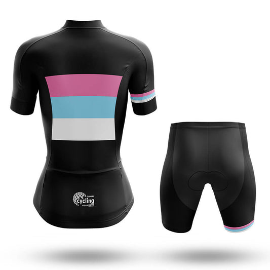 Retro Color Lines - Women's Cycling Kit-Full Set-Global Cycling Gear