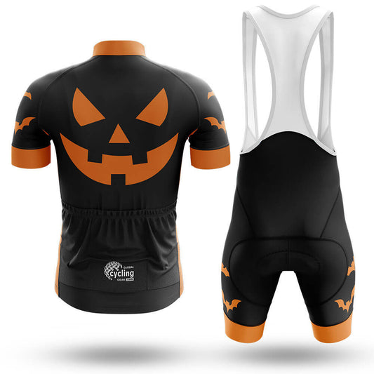Pumpkin Face - Black - Men's Cycling Kit-Full Set-Global Cycling Gear