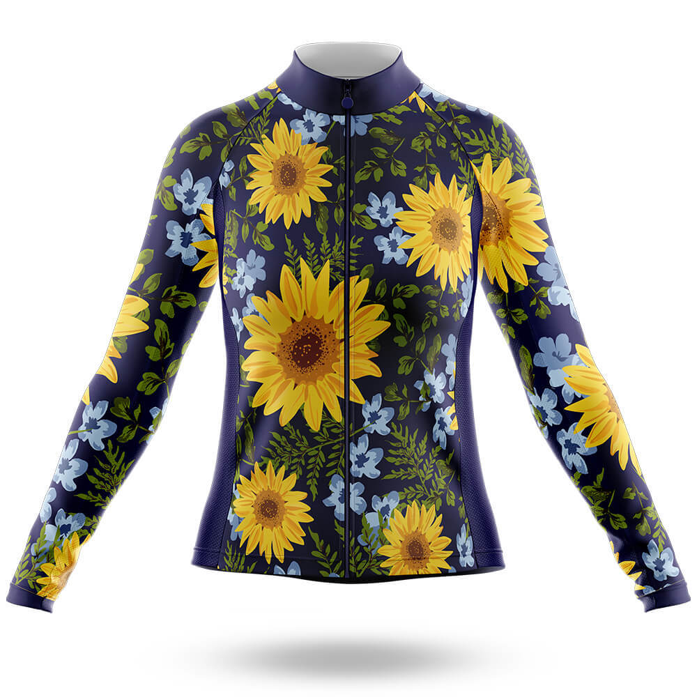 Sunflower - Women's Cycling Kit-Short Sleeve Jersey-Global Cycling Gear