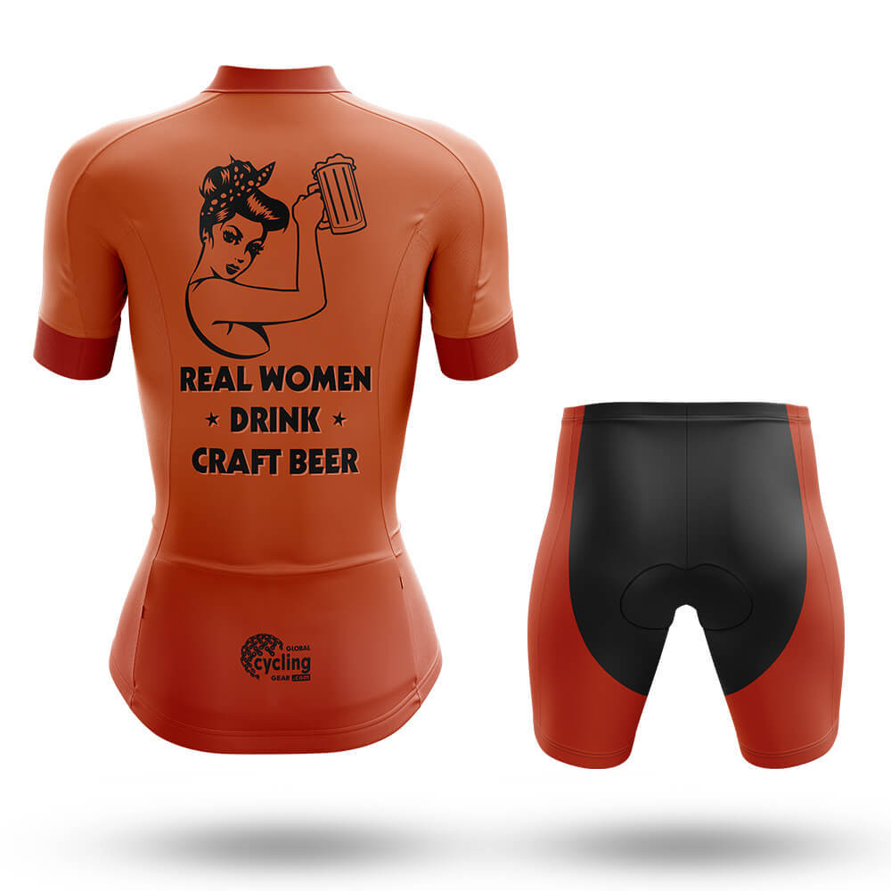 Women Drink Craft Beer - Women's Cycling Kit-Full Set-Global Cycling Gear