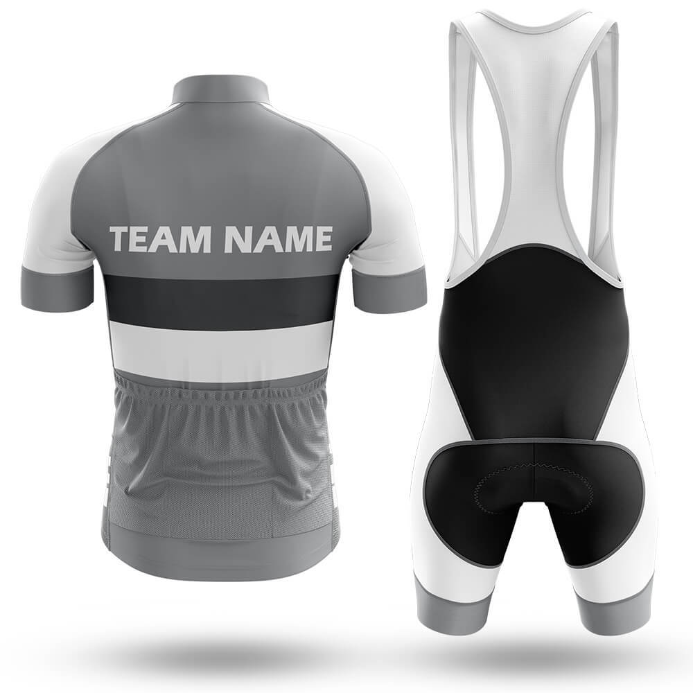 Custom Team Name M2 Grey - Men's Cycling Kit-Full Set-Global Cycling Gear