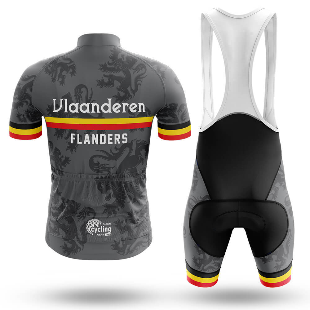 Vlaanderen (Flanders) - Grey - Men's Cycling Kit-Full Set-Global Cycling Gear