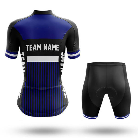 Custom Team Name M6 Navy - Women's Cycling Kit-Full Set-Global Cycling Gear