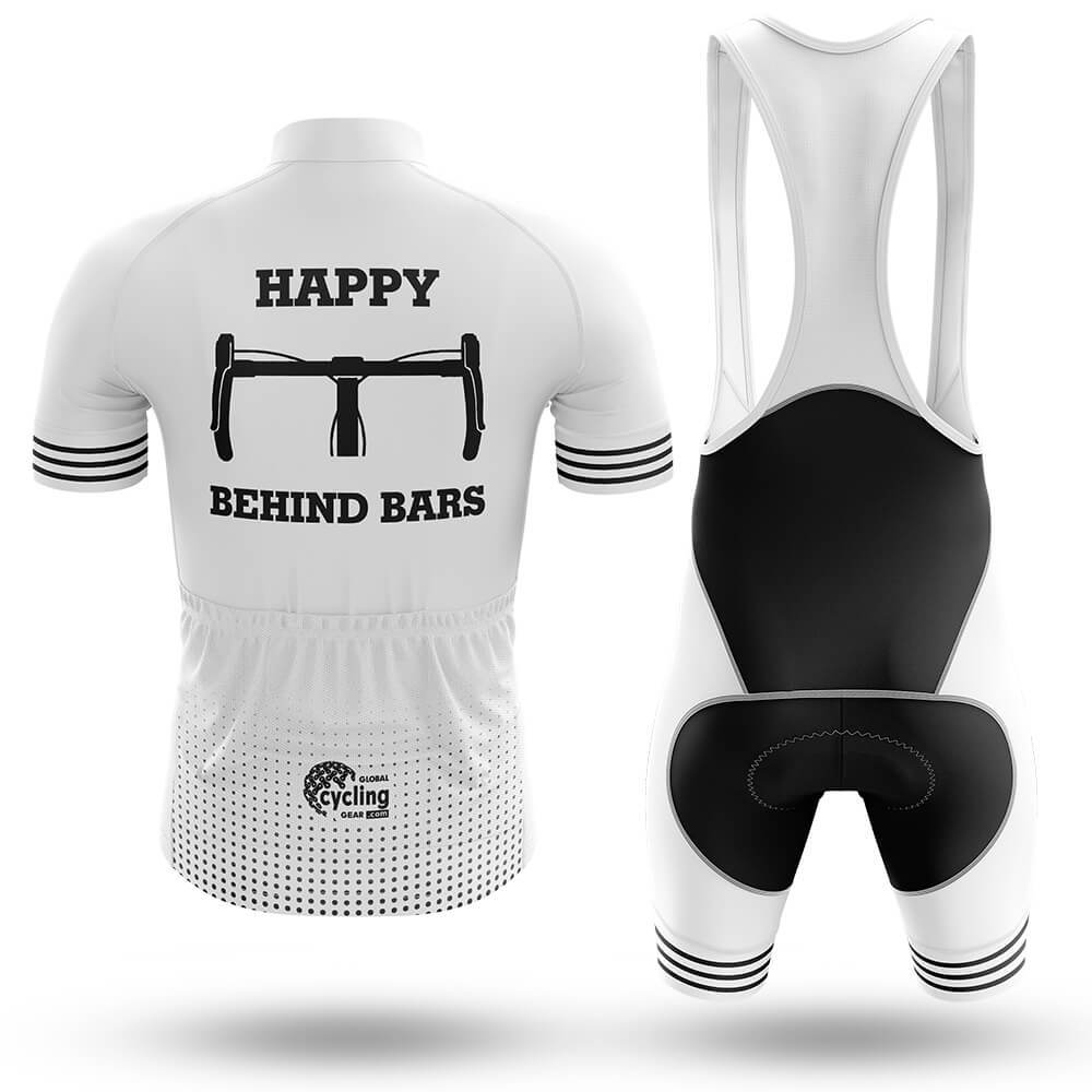 Happy Behind Bars - Men's Cycling Kit-Full Set-Global Cycling Gear