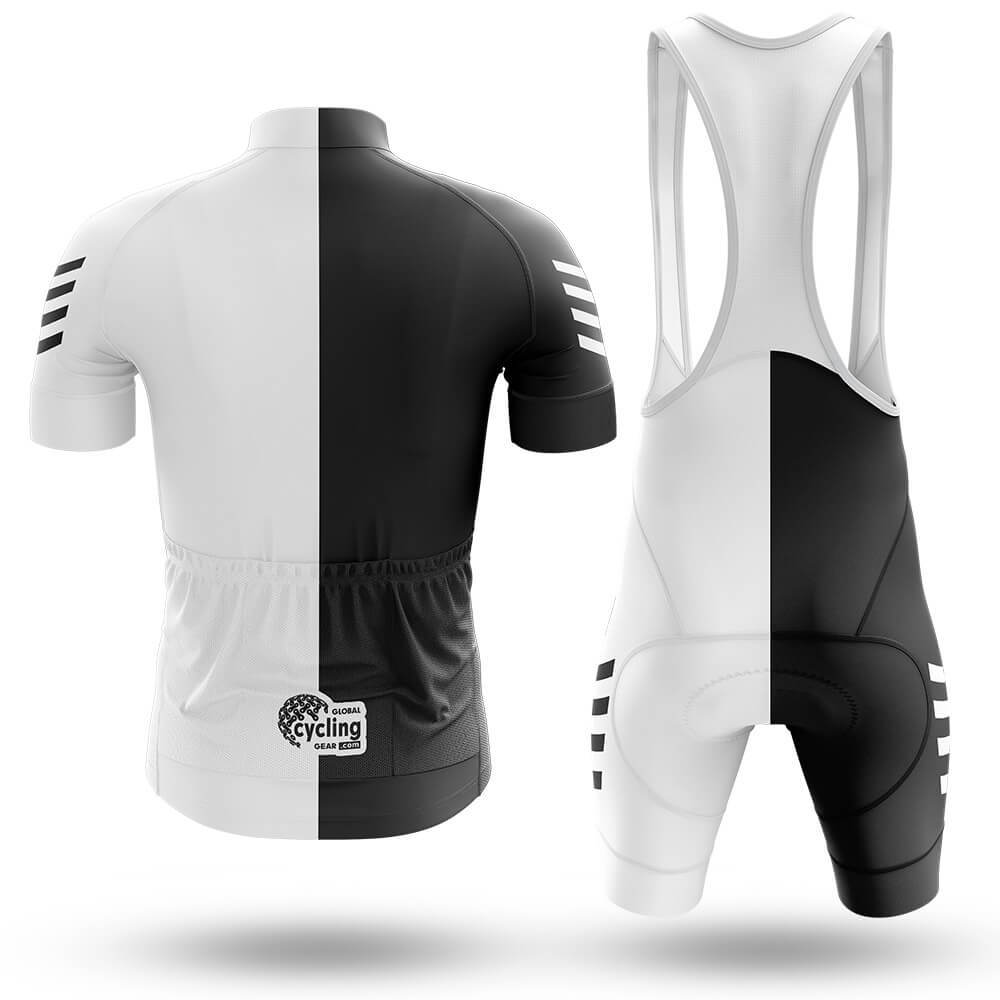 White Black - Men's Cycling Kit-Full Set-Global Cycling Gear