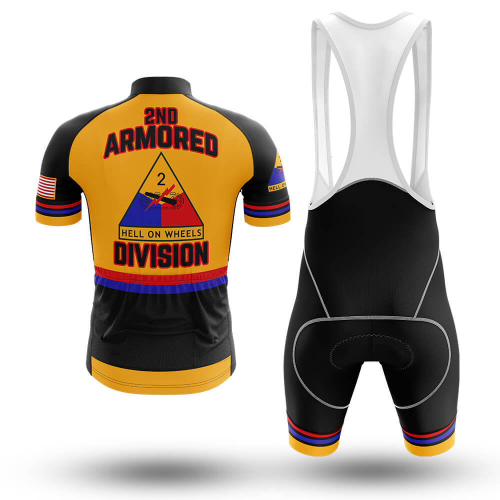 2nd Armored Division - Men's Cycling Kit-Full Set-Global Cycling Gear