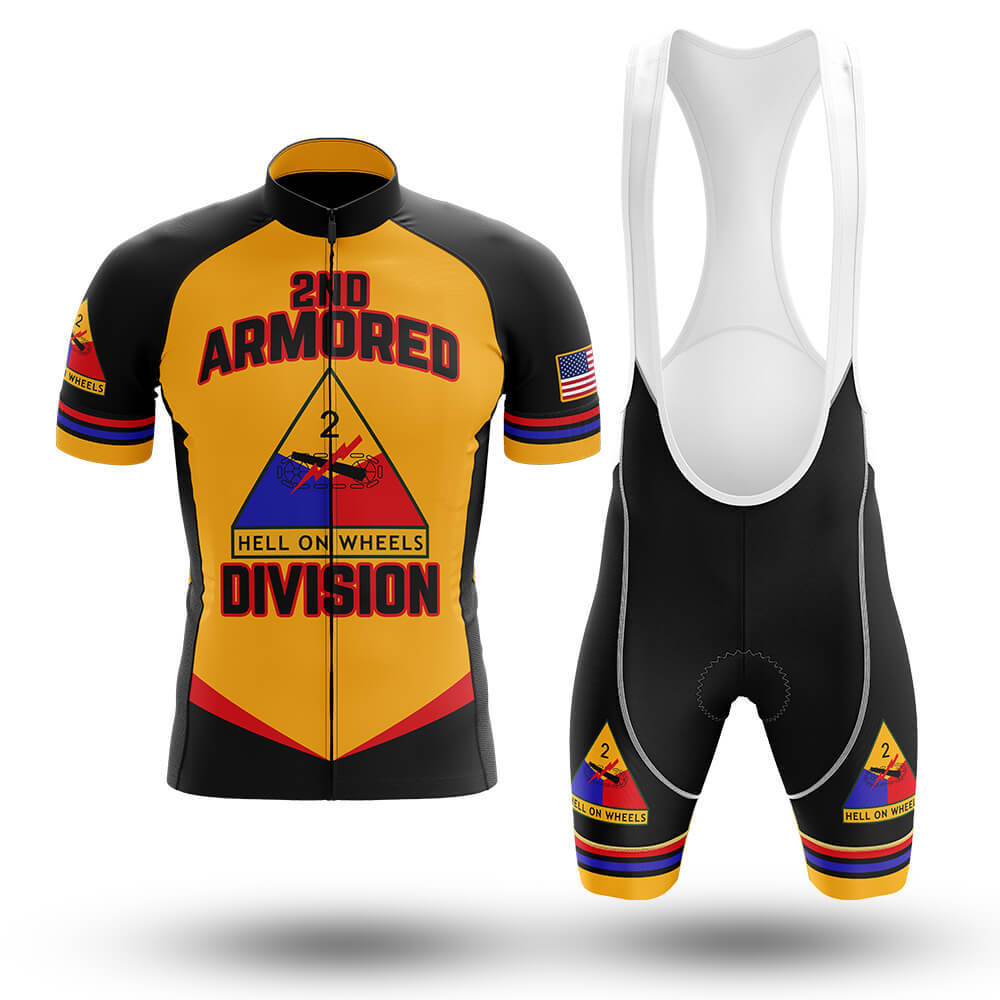 2nd Armored Division - Men's Cycling Kit-Full Set-Global Cycling Gear