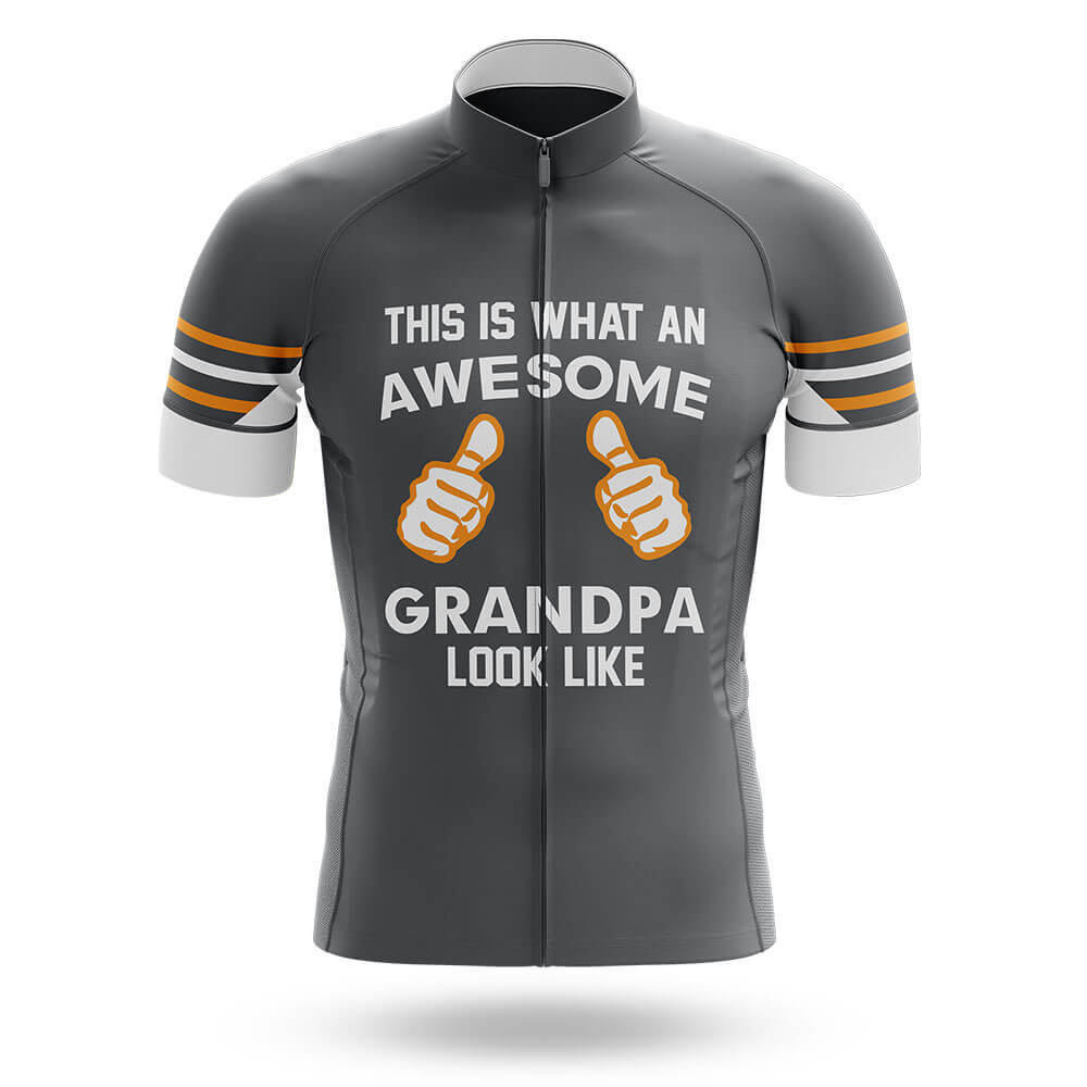 Awesome Grandpa V3 - Grey - Men's Cycling Kit-Jersey Only-Global Cycling Gear