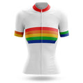 Retro Rainbow Pride - Women's Cycling Kit-Jersey Only-Global Cycling Gear