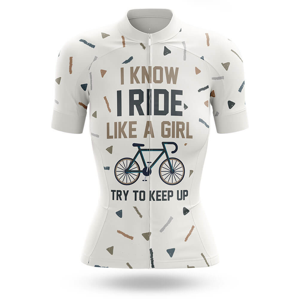 Like A Girl V5 - Women's Cycling Kit-Jersey Only-Global Cycling Gear