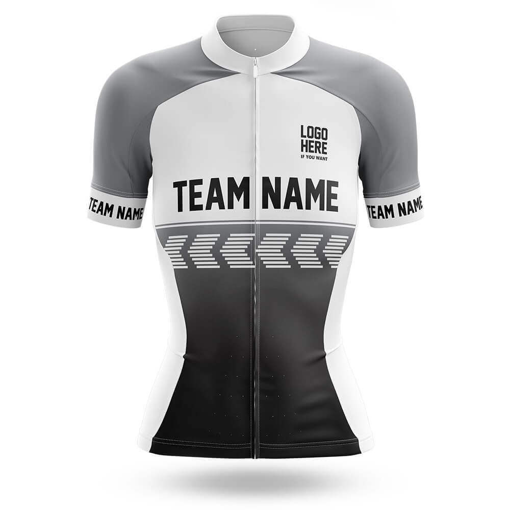 Custom Team Name S4 Grey - Women's Cycling Kit-Jersey Only-Global Cycling Gear