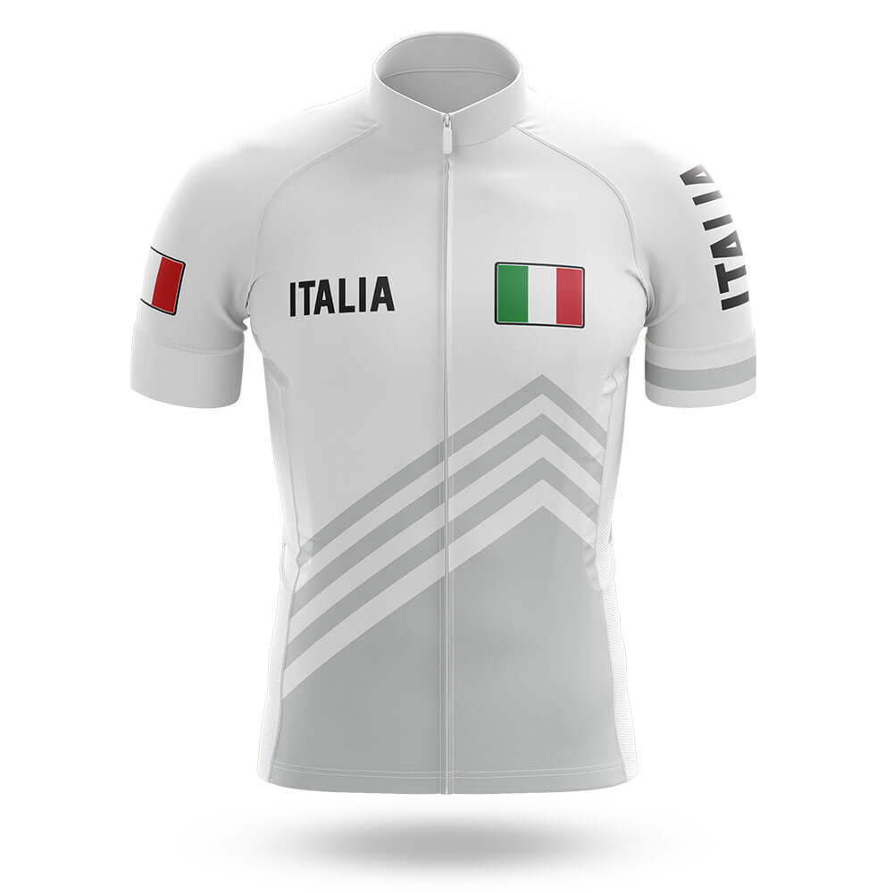 Italia S5 White - Men's Cycling Kit-Jersey Only-Global Cycling Gear