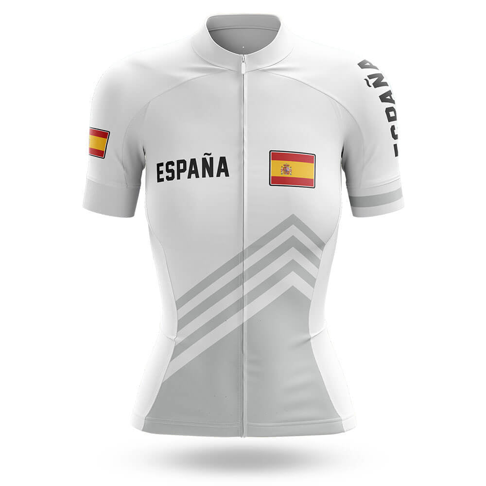 España S5 White - Women - Cycling Kit-Jersey Only-Global Cycling Gear