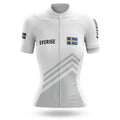 Sverige S5 White - Women - Cycling Kit-Jersey Only-Global Cycling Gear