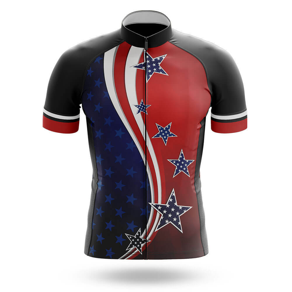 USA Flag V2 - Men's Cycling Kit-Jersey Only-Global Cycling Gear