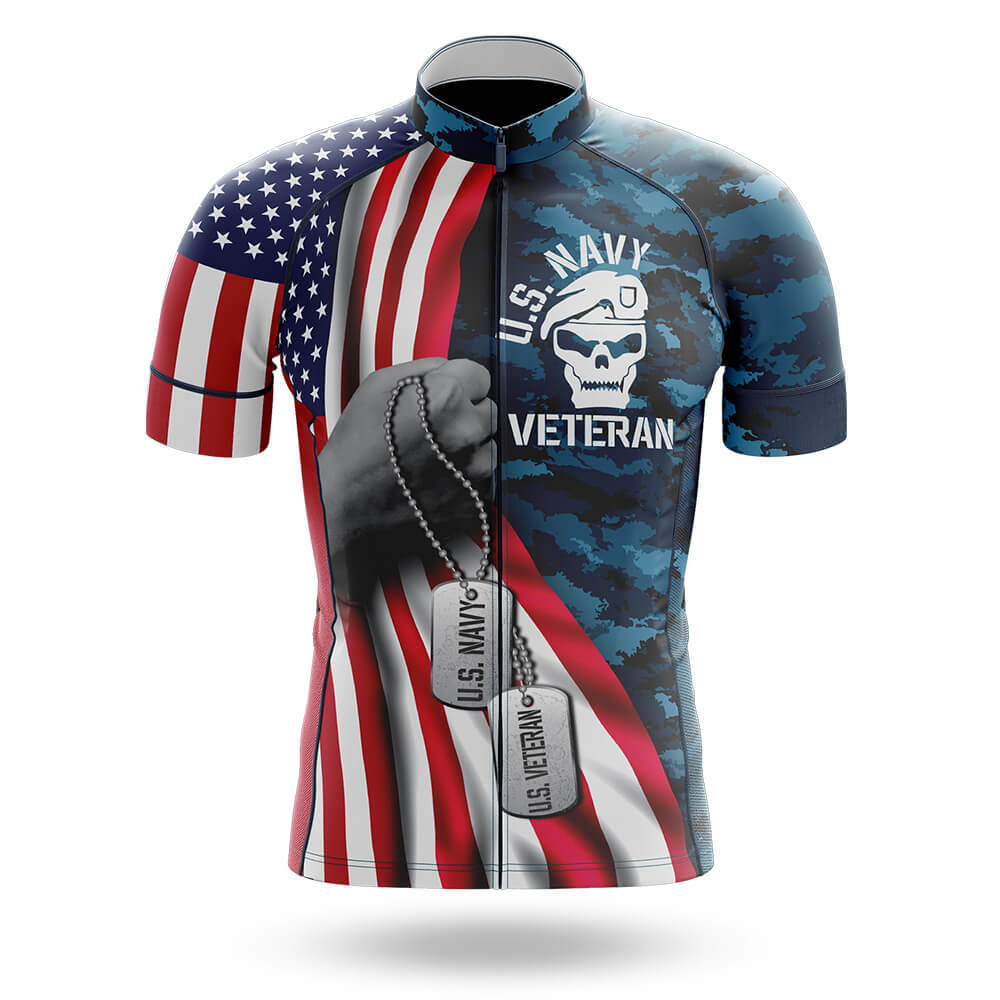 US Navy Veteran Flag - Men's Cycling Kit-Jersey Only-Global Cycling Gear