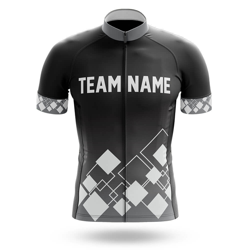 Custom Team Name V19 Black - Men's Cycling Kit-Jersey Only-Global Cycling Gear