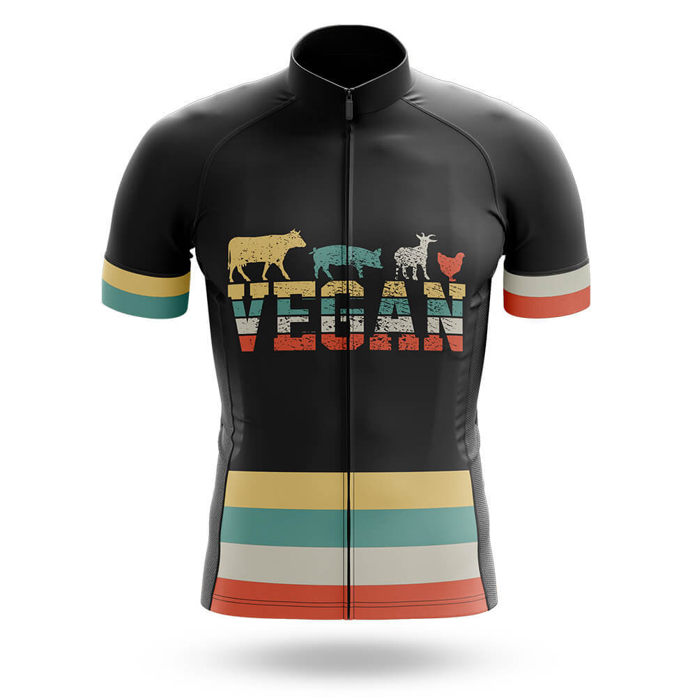 Vegan Vintage - Men's Cycling Kit-Jersey Only-Global Cycling Gear