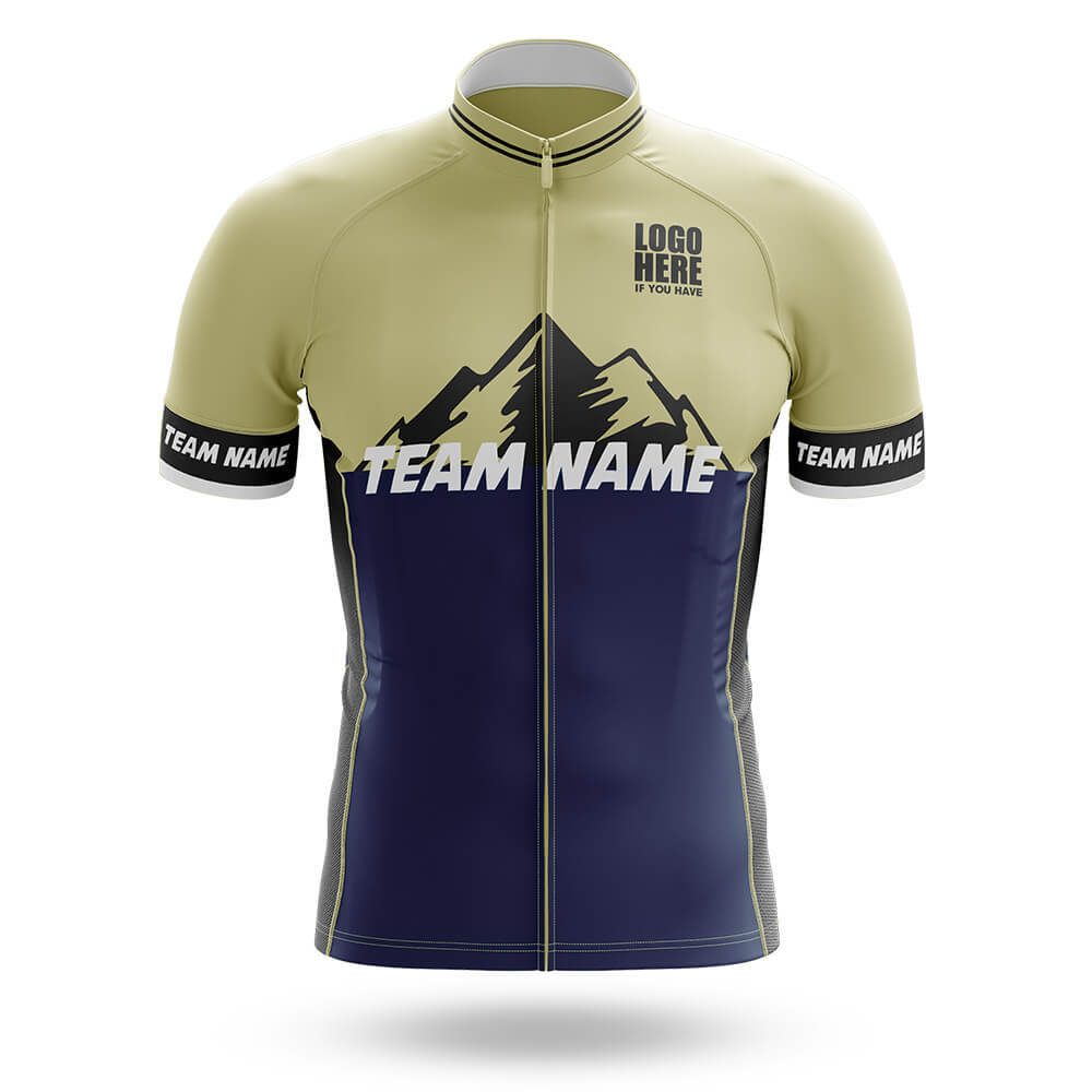 Custom Team Name V3 Navy - Men's Cycling Kit-Jersey Only-Global Cycling Gear