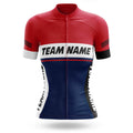 Custom Team Name M1 Red - Women's Cycling Kit-Jersey Only-Global Cycling Gear