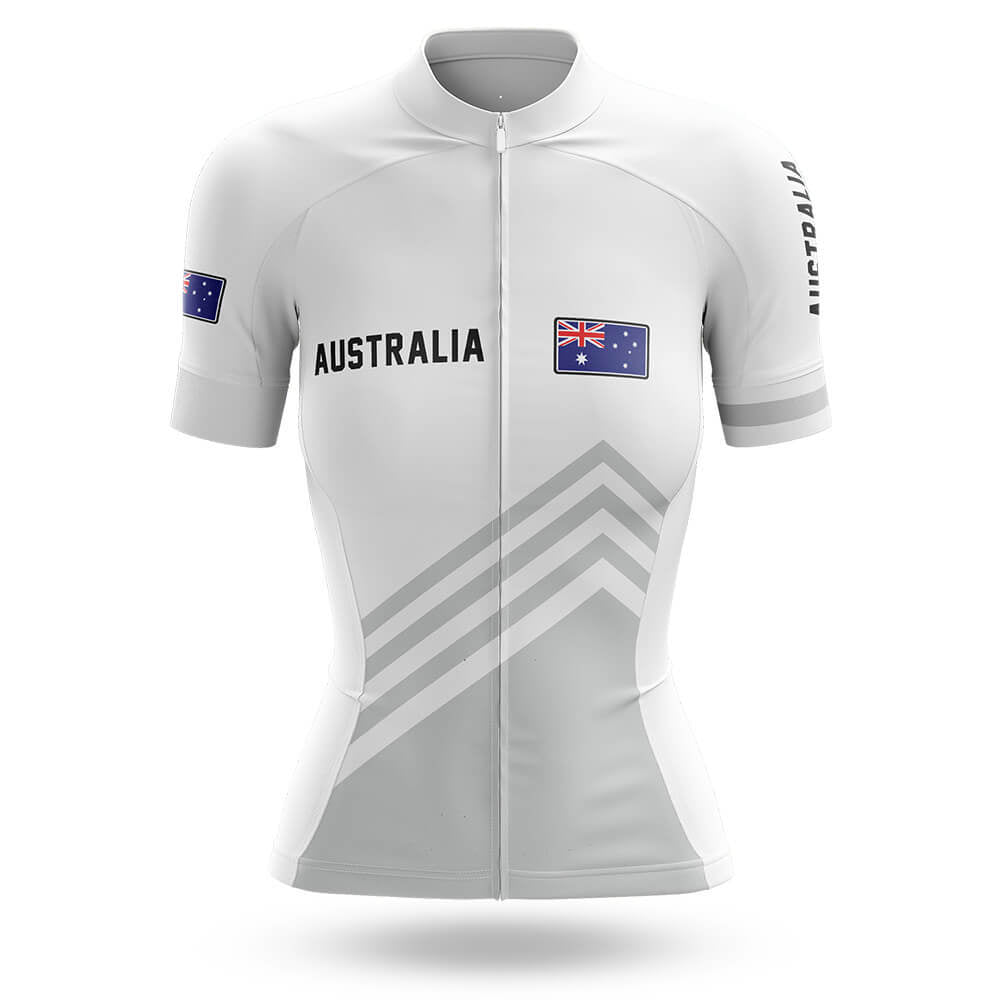 Australia S5 White - Women - Cycling Kit-Jersey Only-Global Cycling Gear