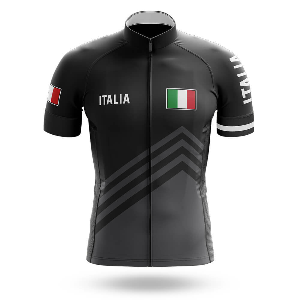 Italia S5 Black - Men's Cycling Kit-Jersey Only-Global Cycling Gear