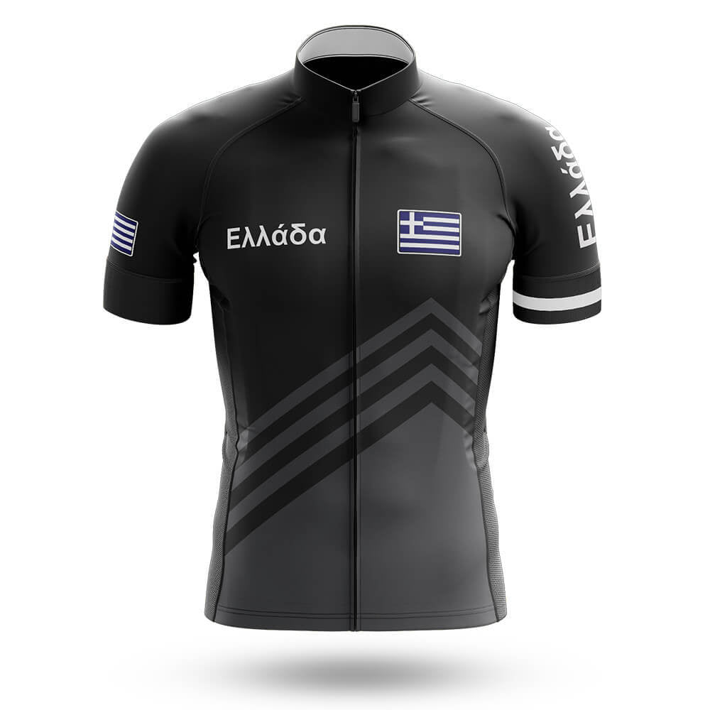 Ελλάδα S5 Black - Men's Cycling Kit-Jersey Only-Global Cycling Gear