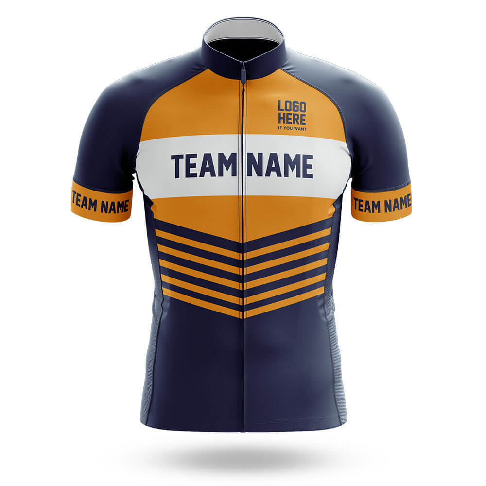 Custom Team Name V20 Navy - Men's Cycling Kit-Jersey Only-Global Cycling Gear