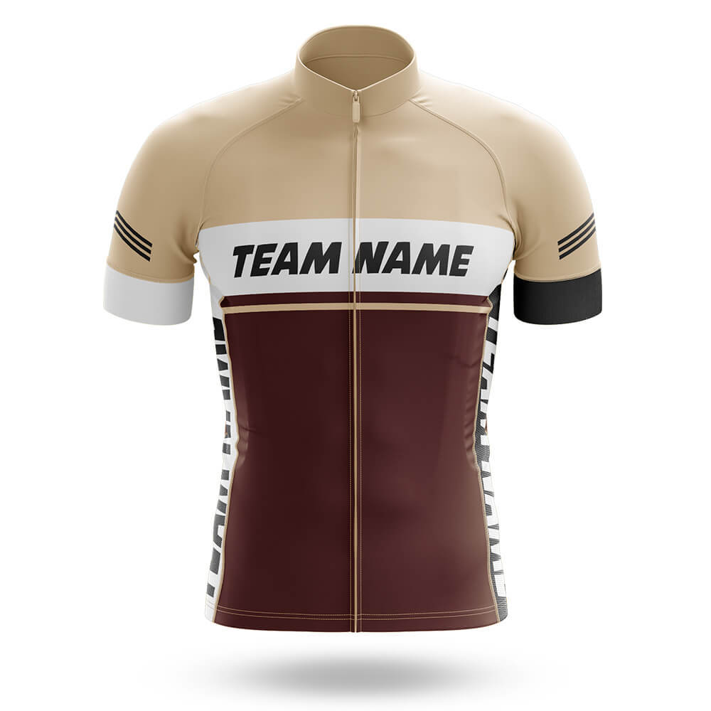 Custom Team Name M1 Brown - Men's Cycling Kit-Jersey Only-Global Cycling Gear