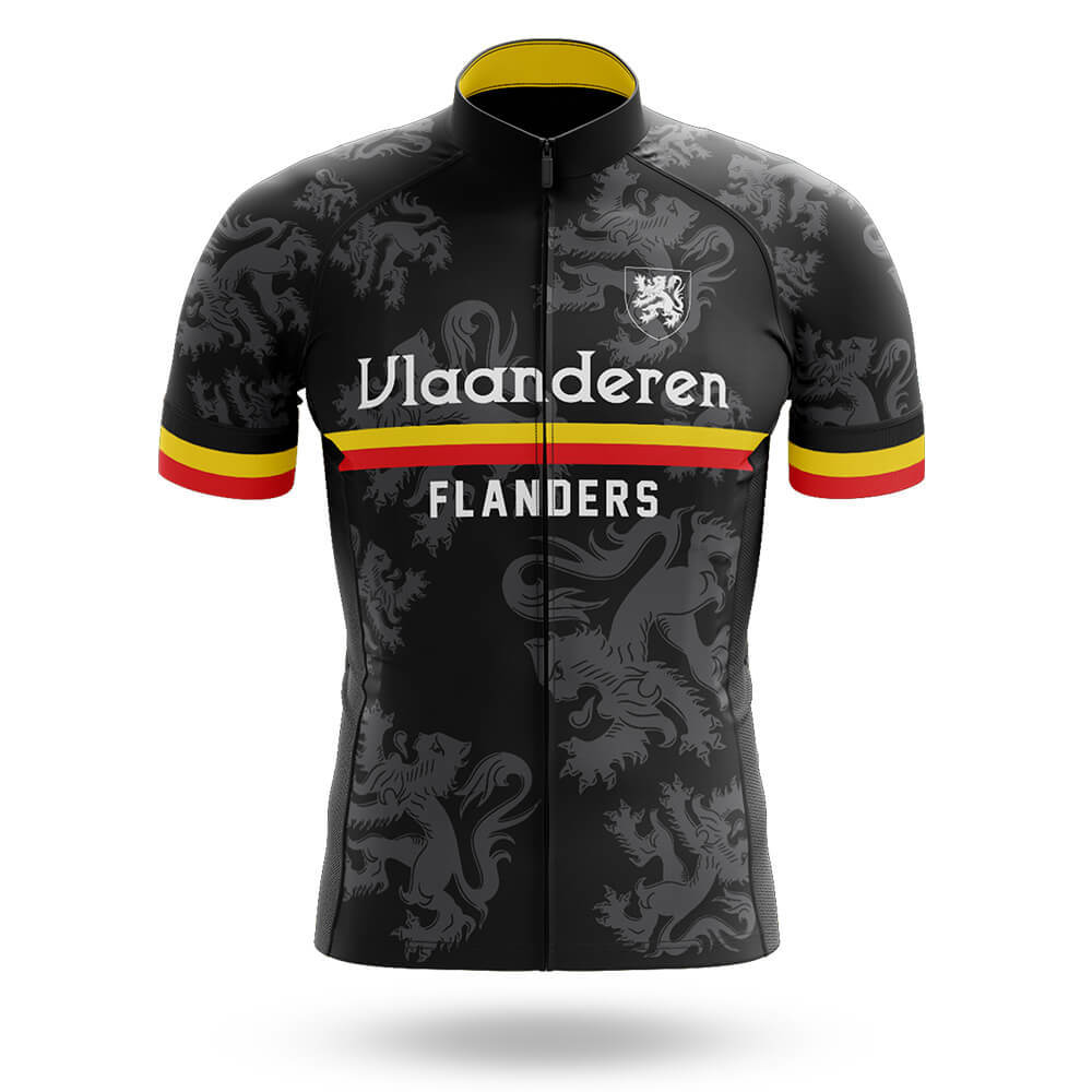 Vlaanderen (Flanders) - Black - Men's Cycling Kit-Jersey Only-Global Cycling Gear