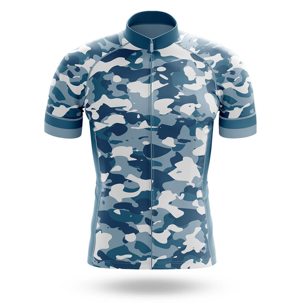 Blue Camo Cycling Jersey - Global Cycling Gear